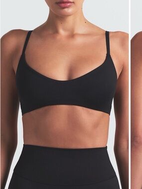 SKIMS Black Wireless Bralette - Minimal Scoop
